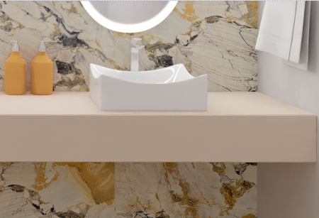 Раковина из сантехнического фарфора Aquatek AQ5516-00 40х40 накладная цвет белый без отверстий под смеситель